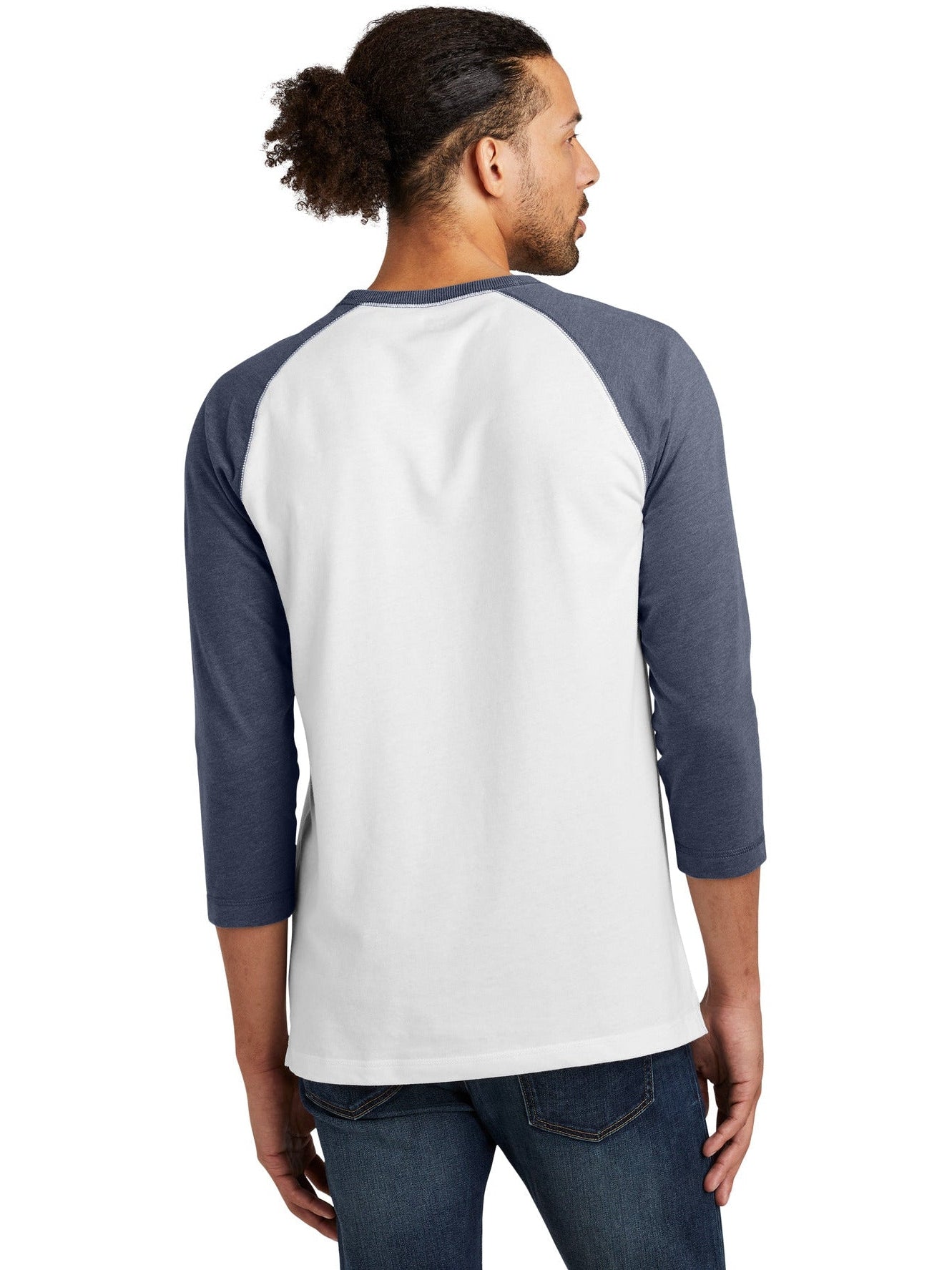no-logo New Era Sueded Cotton 3/4-Sleeve Baseball Raglan Tee-Active-New Era-Thread Logic
