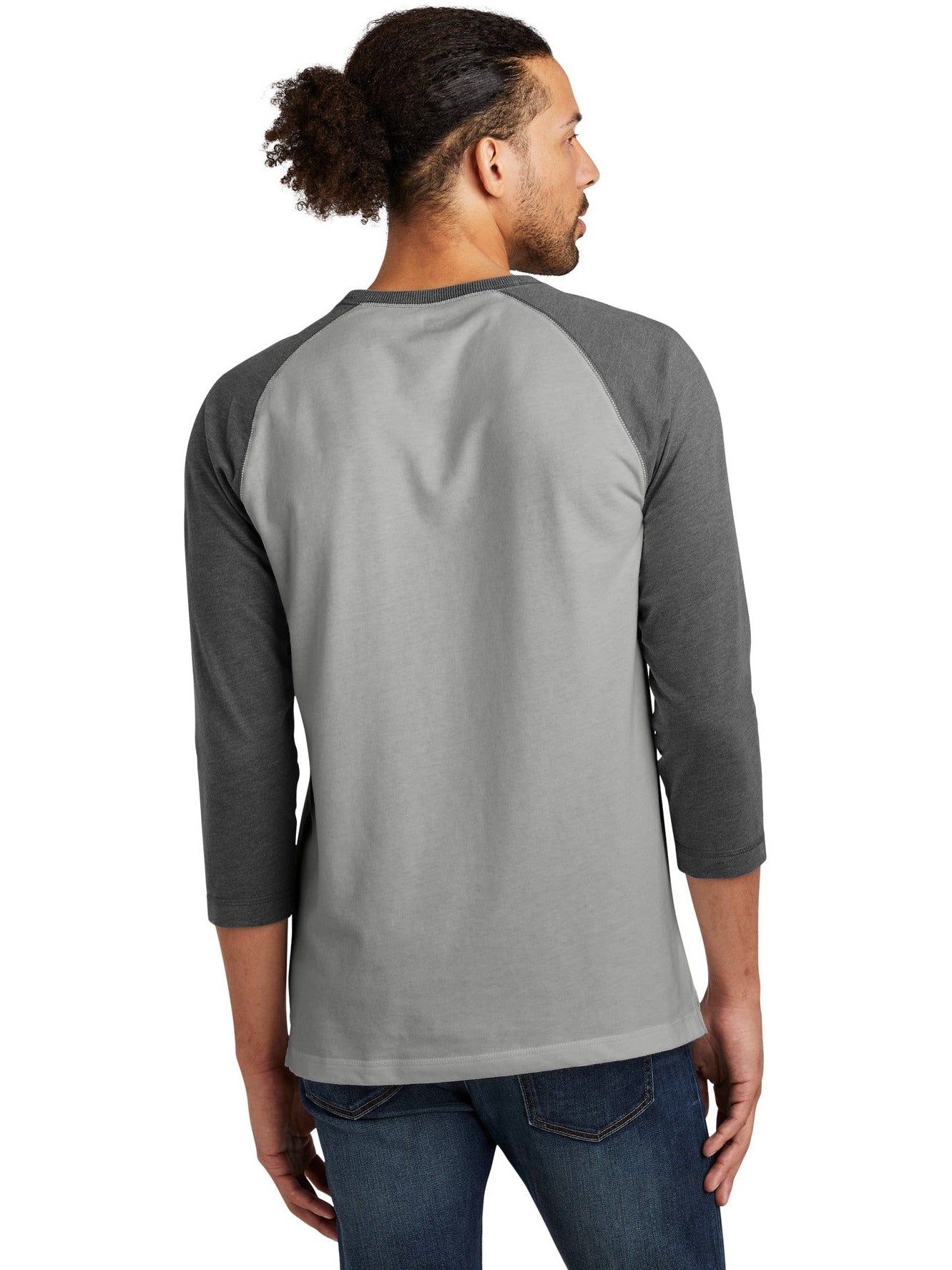 no-logo New Era Sueded Cotton 3/4-Sleeve Baseball Raglan Tee-Active-New Era-Thread Logic