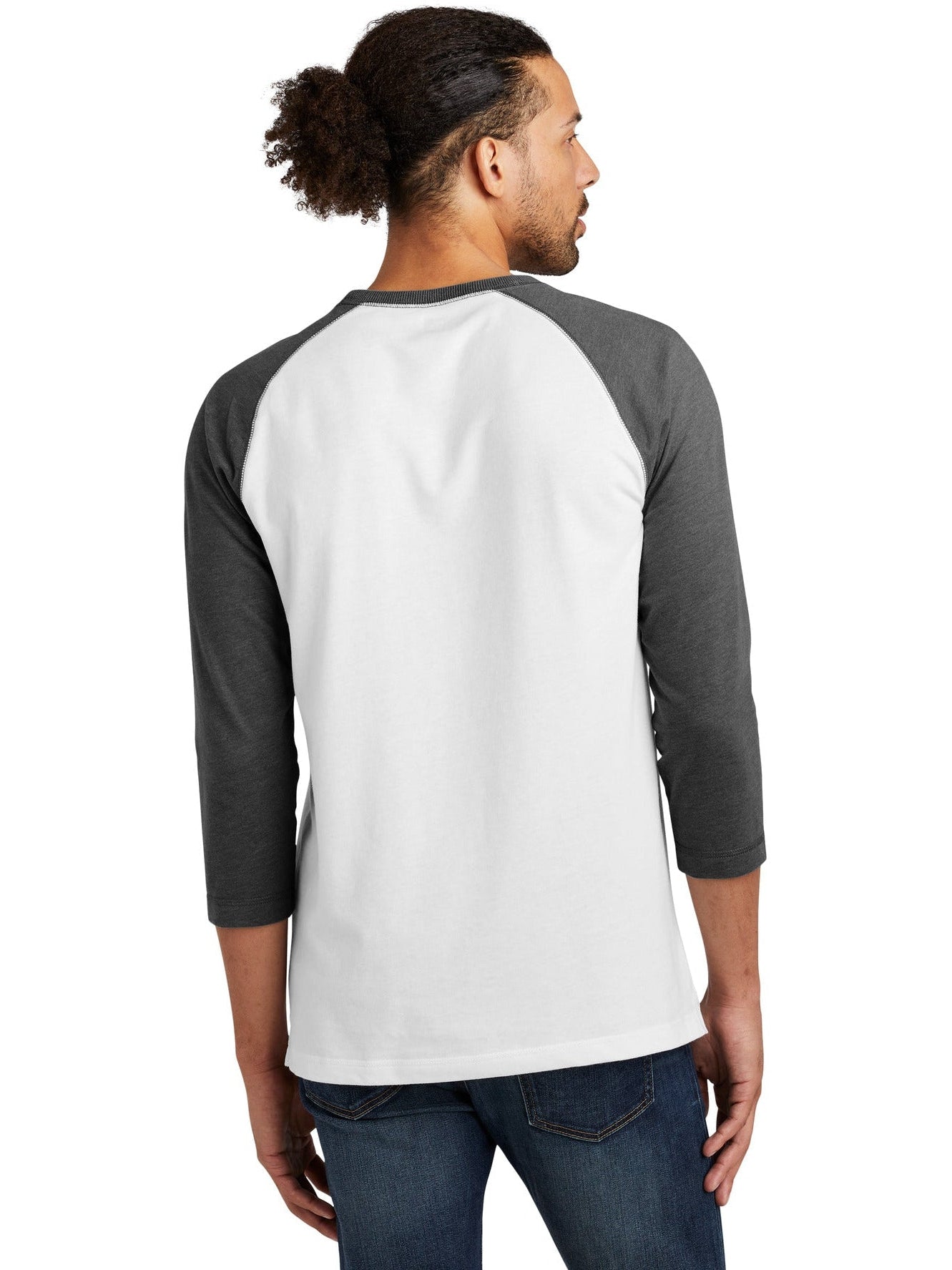 no-logo New Era Sueded Cotton 3/4-Sleeve Baseball Raglan Tee-Active-New Era-Thread Logic