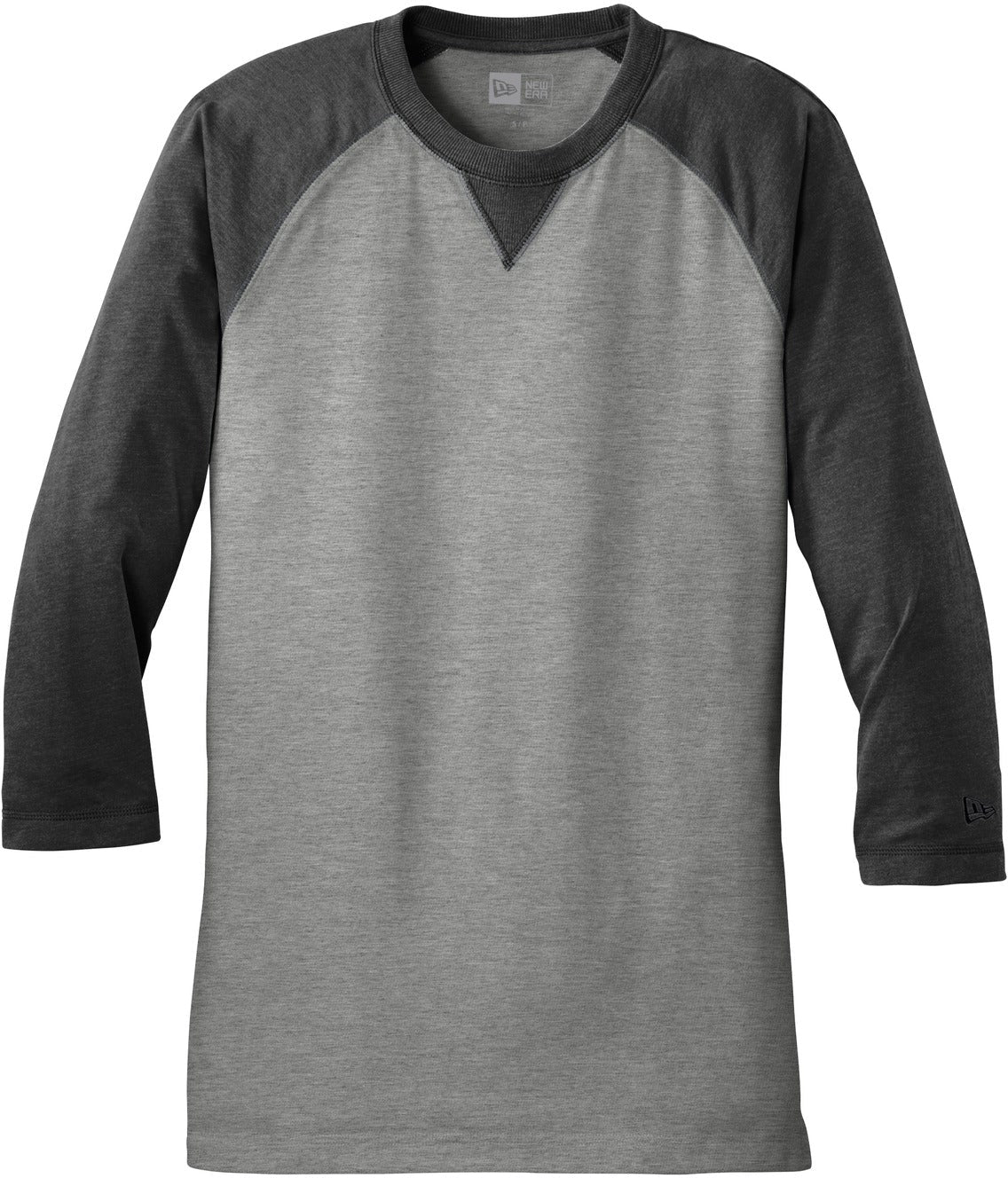New Era Sueded Cotton 3/4-Sleeve Baseball Raglan Tee