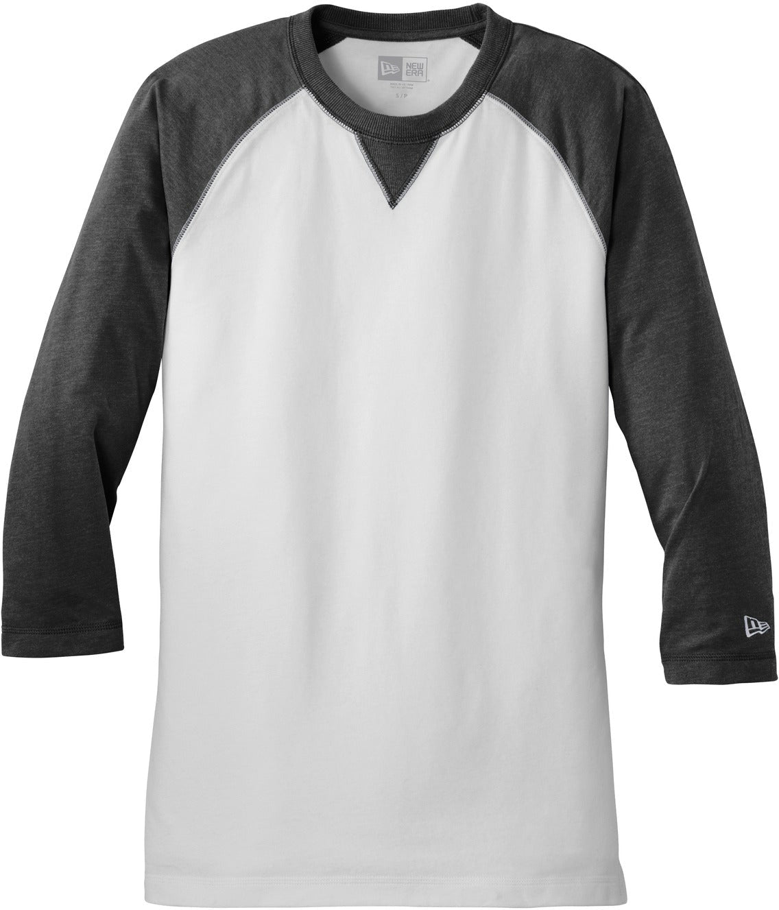 New Era Sueded Cotton 3/4-Sleeve Baseball Raglan Tee