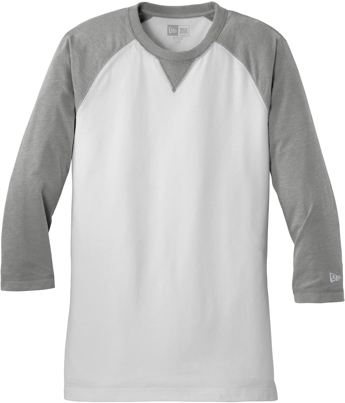 New Era Sueded Cotton 3/4-Sleeve Baseball Raglan Tee