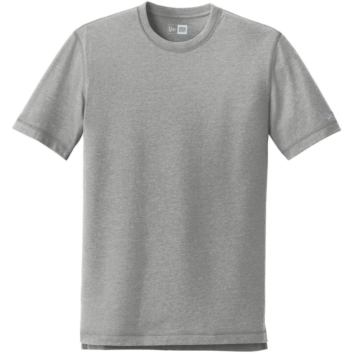 no-logo CLOSEOUT - New Era Sueded Cotton Crew Tee-Polos-New Era-Shadow Grey Heather-S-Thread Logic