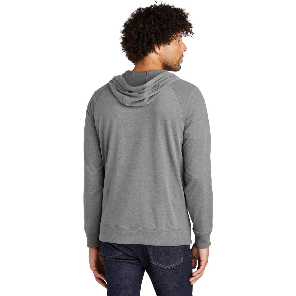 no-logo New Era Sueded Cotton Full-Zip Hoodie-Full Zips-New Era-Thread Logic