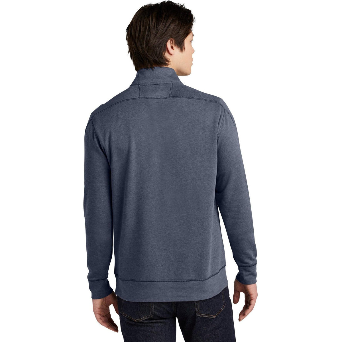 no-logo New Era Tri-Blend Fleece 1/4-Zip Pullover-Quarter Zips-New Era-Thread Logic