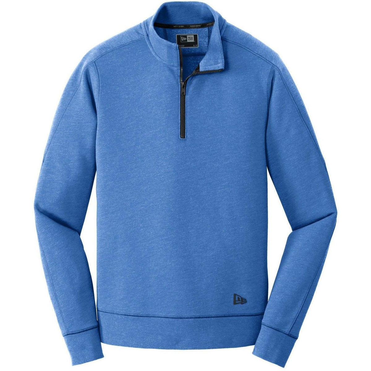 no-logo New Era Tri-Blend Fleece 1/4-Zip Pullover-Quarter Zips-New Era-Royal Heather-S-Thread Logic