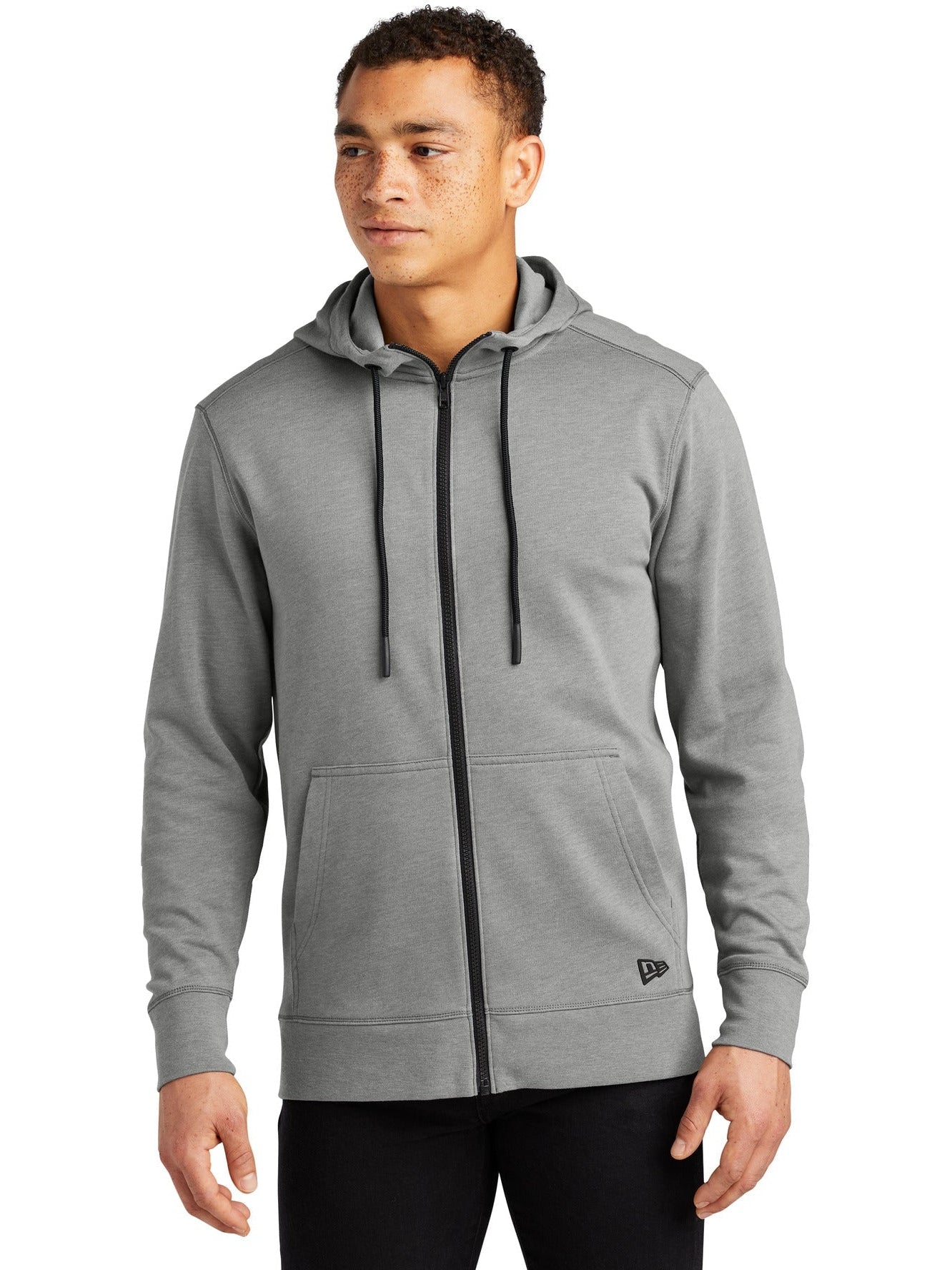 no-logo New Era Tri-Blend Fleece Full-Zip Hoodie-Regular-New Era-Thread Logic