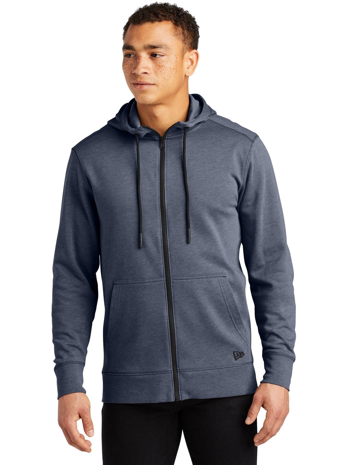 no-logo New Era Tri-Blend Fleece Full-Zip Hoodie-Regular-New Era-Thread Logic