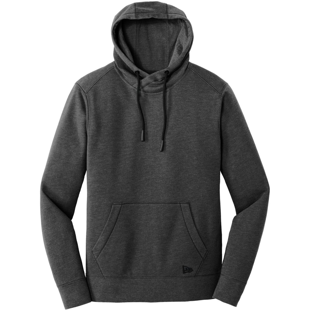 no-logo New Era Tri-Blend Fleece Pullover Hoodie-Hoodies-New Era-Black Heather-S-Thread Logic