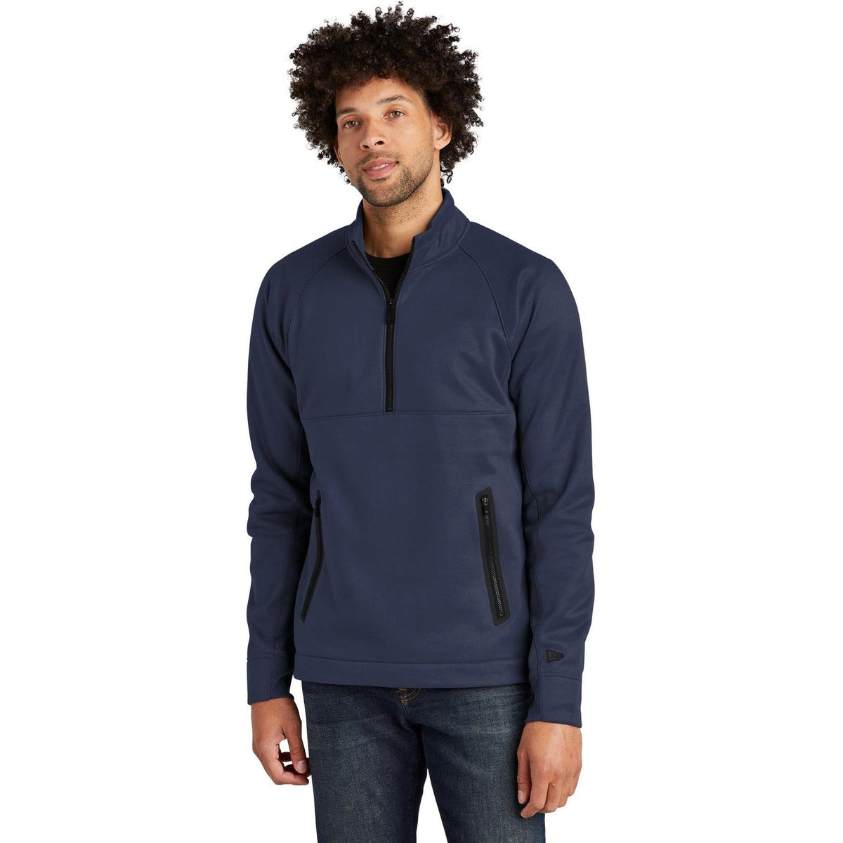 no-logo New Era Venue Fleece 1/4-Zip Pullover-Quarter Zips-New Era-Thread Logic