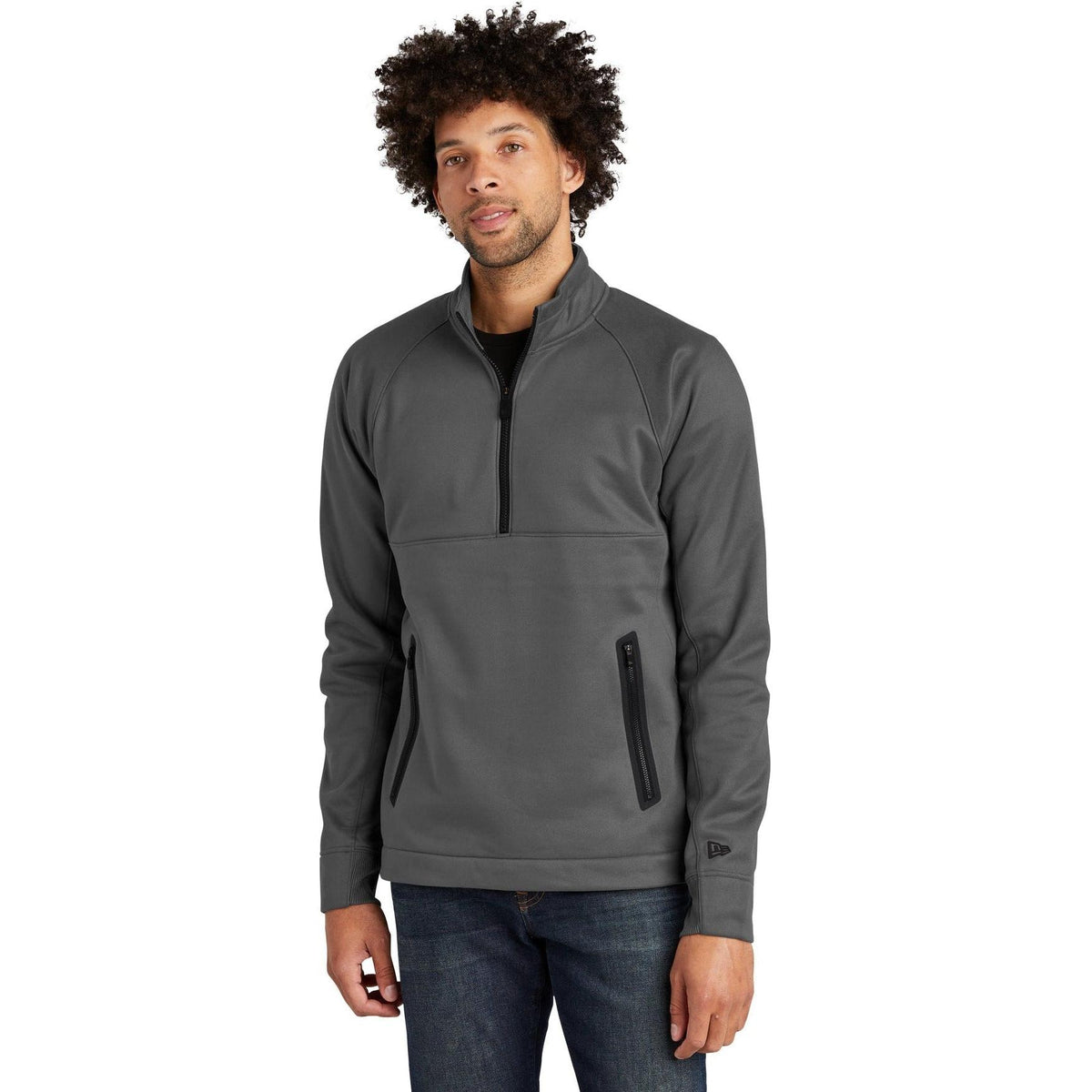 no-logo New Era Venue Fleece 1/4-Zip Pullover-Quarter Zips-New Era-Thread Logic