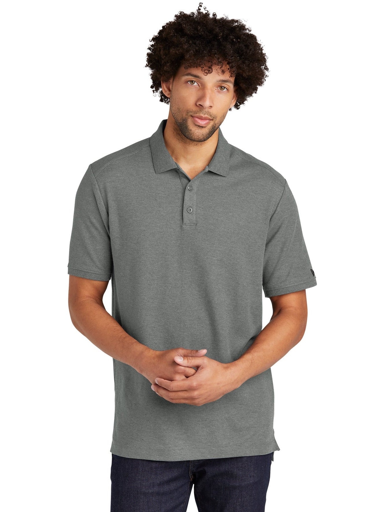 no-logo New Era Venue Home Plate Polo-Regular-New Era-Thread Logic