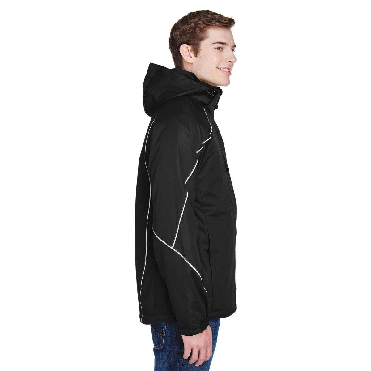 no-logo North End Angle 3-in-1 Jacket with Bonded Fleece Liner-Men's Jackets-North End-Thread Logic