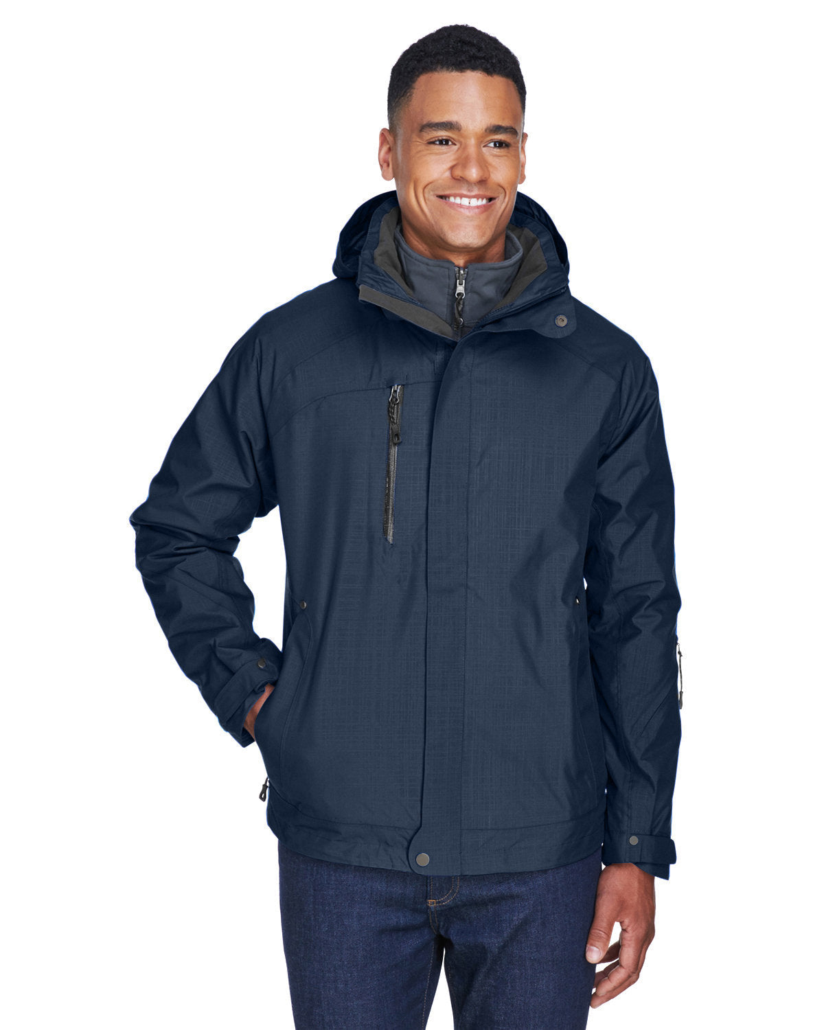 North End Caprice 3-in-1 Jacket with Soft Shell Liner-Men's Jackets-North End-Classic Navy-S-Thread Logic