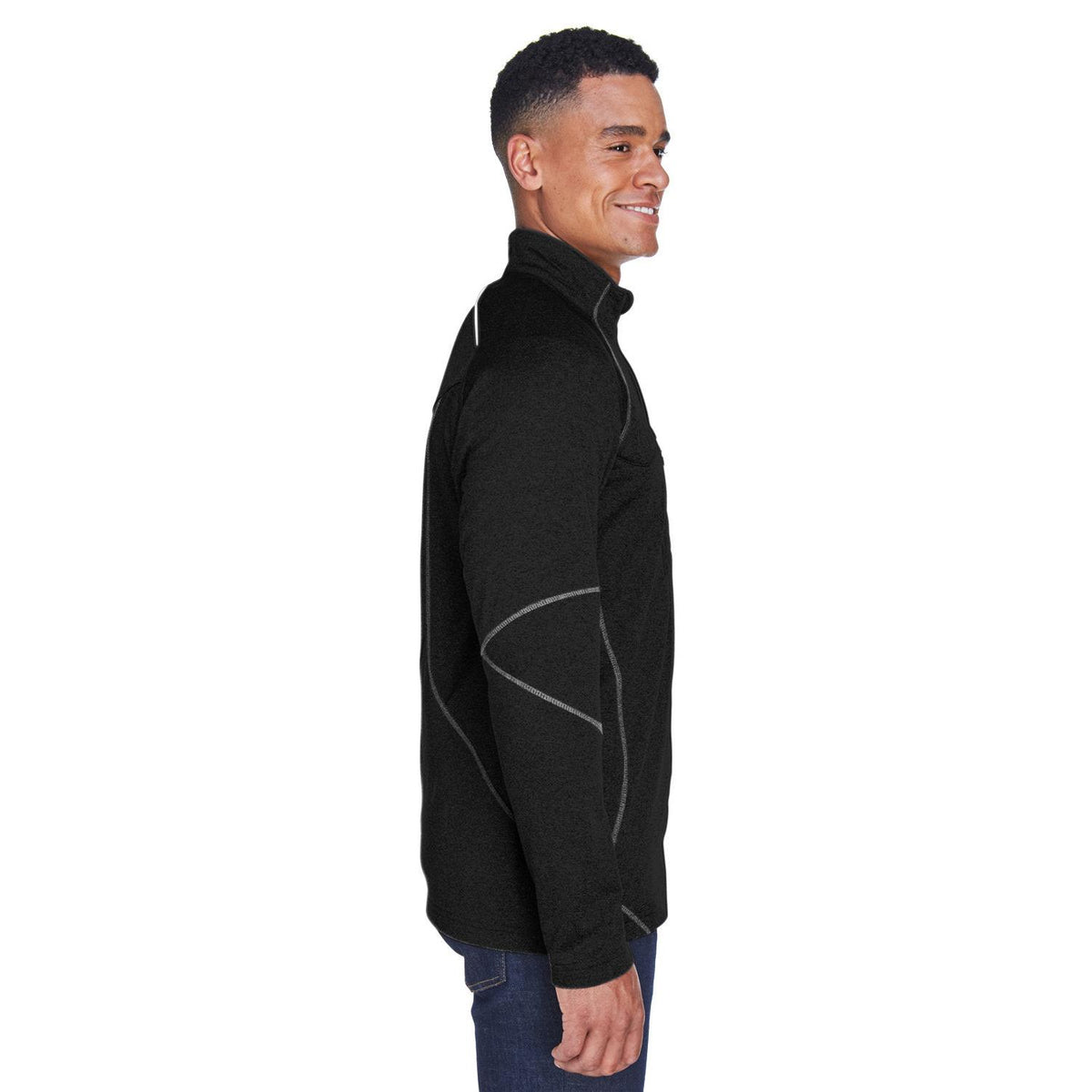 no-logo North End Catalyst Performance Fleece Quarter-Zip-Men's Layering-North End-Thread Logic