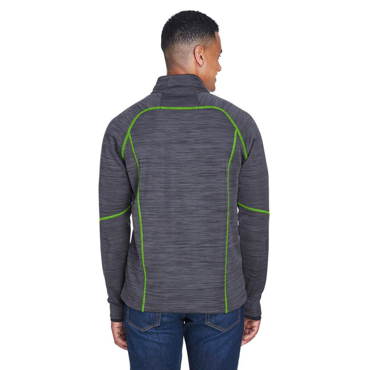 no-logo North End Flux Mélange Bonded Fleece Jacket-Men's Jackets-North End-Thread Logic