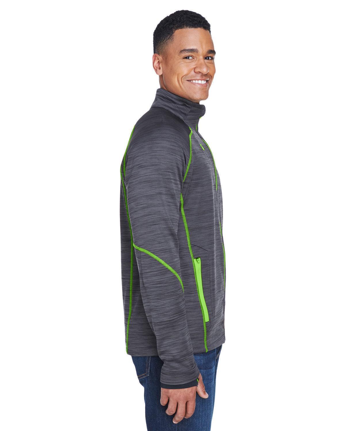 no-logo North End Flux Mélange Bonded Fleece Jacket-Men's Jackets-North End-Thread Logic