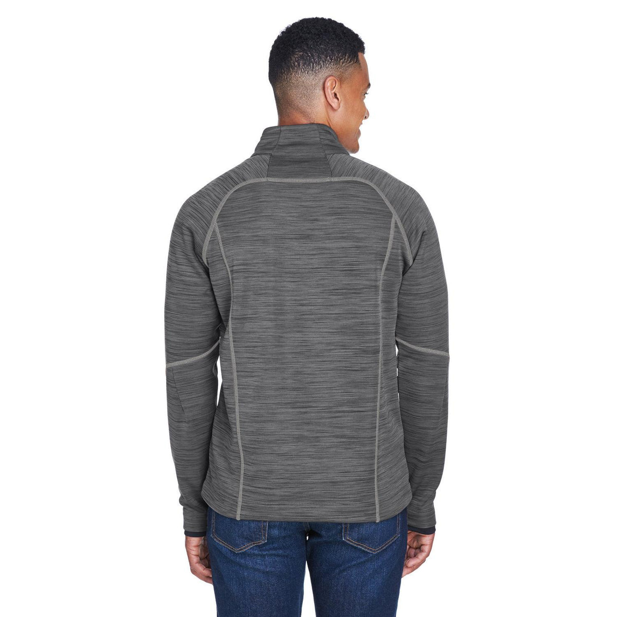 no-logo North End Flux Mélange Bonded Fleece Jacket-Men's Jackets-North End-Thread Logic