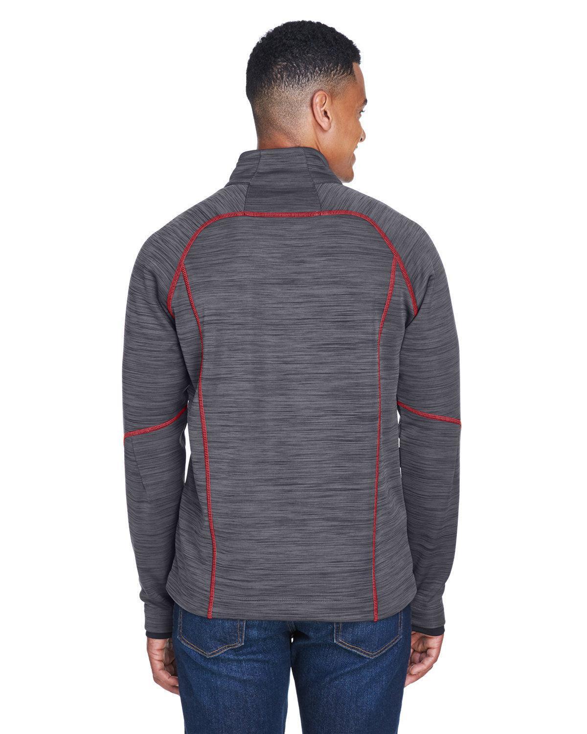 no-logo North End Flux Mélange Bonded Fleece Jacket-Men's Jackets-North End-Thread Logic