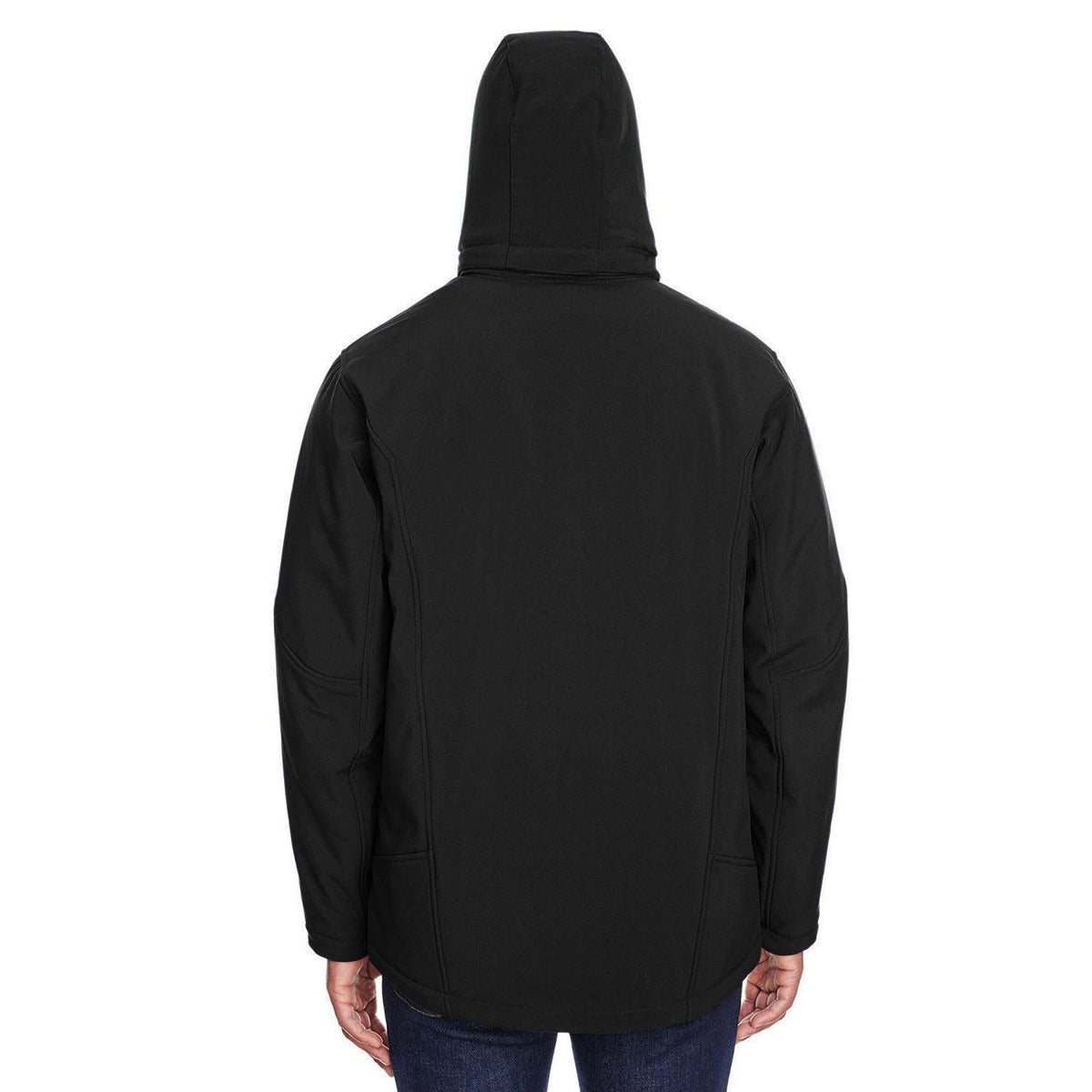 no-logo North End Glacier Insulated Three-Layer Fleece Bonded Soft Shell Jacket-Men's Jackets-North End-Thread Logic