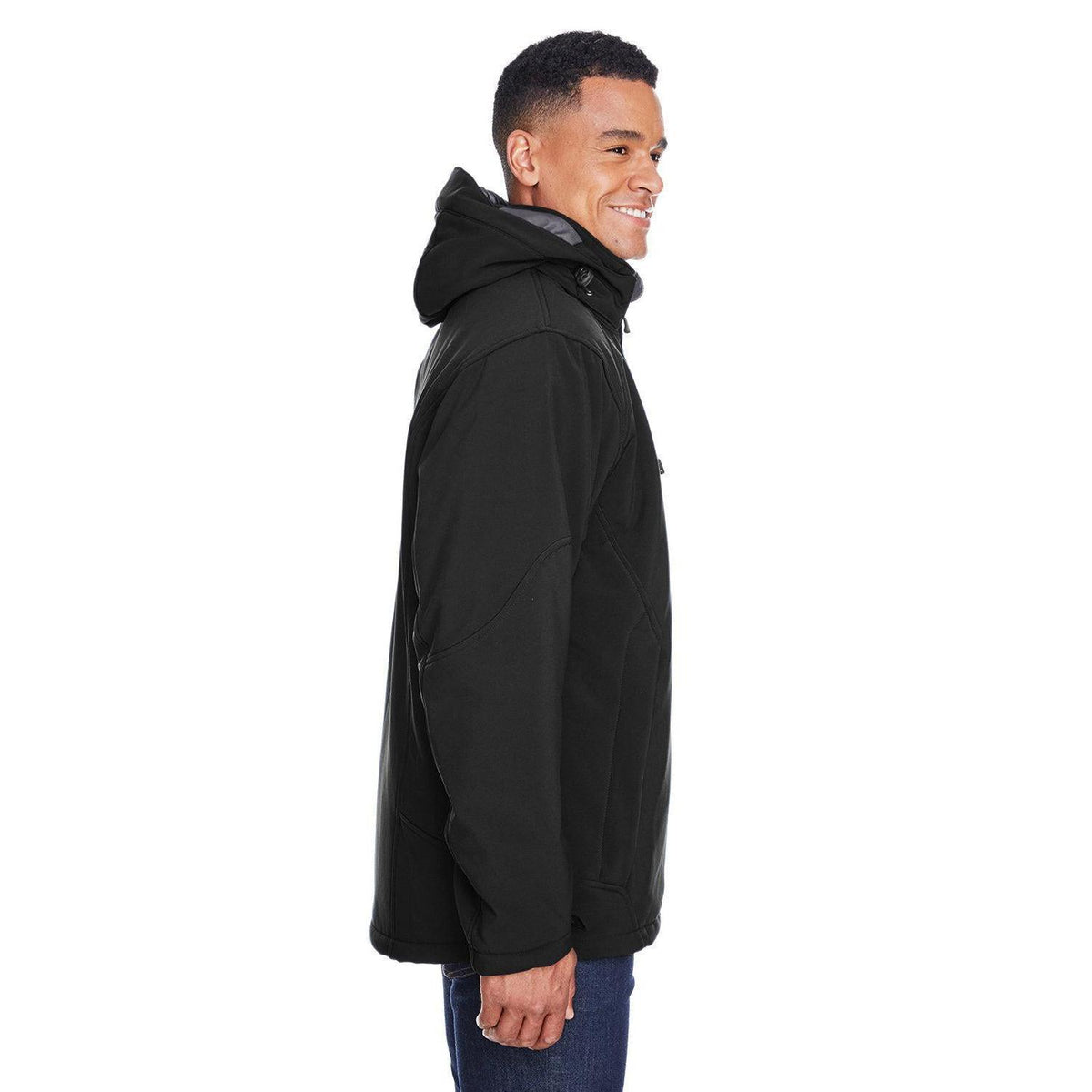 no-logo North End Glacier Insulated Three-Layer Fleece Bonded Soft Shell Jacket-Men's Jackets-North End-Thread Logic