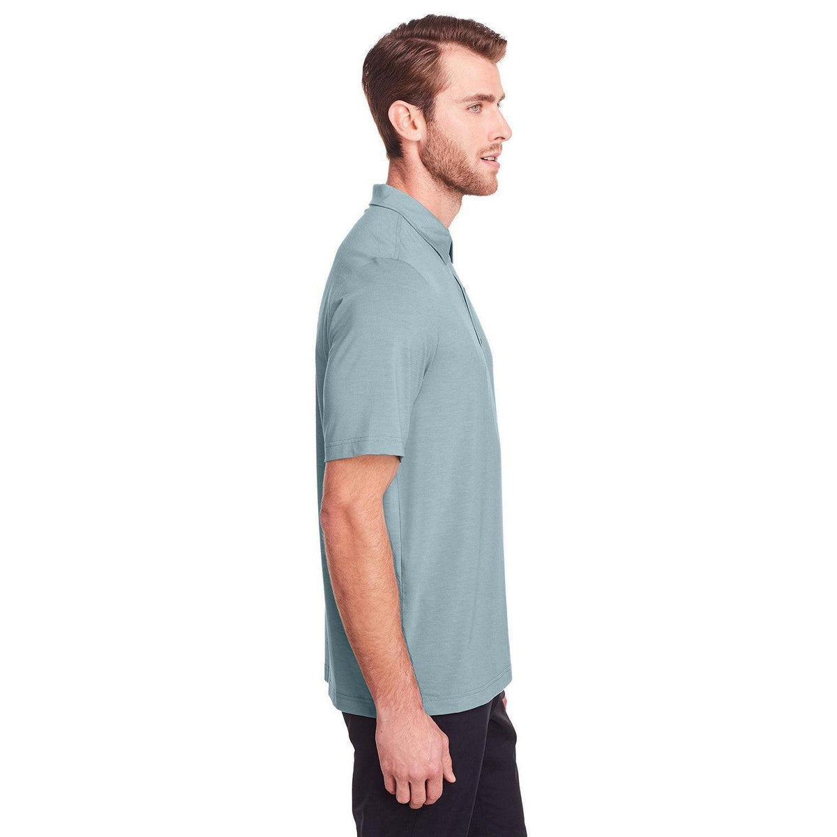 no-logo North End Jaq Snap-Up Stretch Performance Polo-Men's Polos-North End-Thread Logic