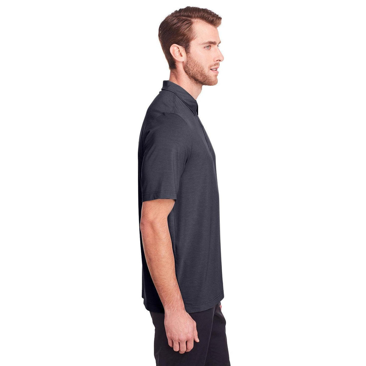 no-logo North End Jaq Snap-Up Stretch Performance Polo-Men's Polos-North End-Thread Logic