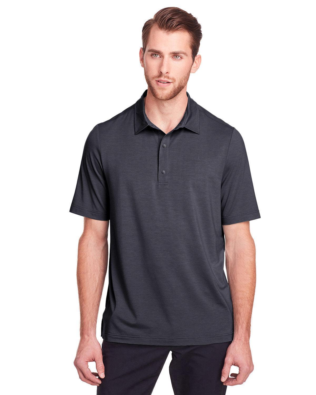 North End Jaq Snap-Up Stretch Performance Polo-Men's Polos-North End-Carbon-S-Thread Logic