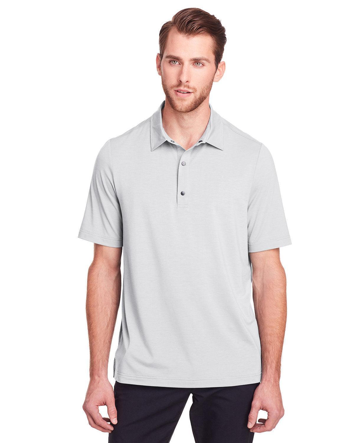 North End Jaq Snap-Up Stretch Performance Polo-Men's Polos-North End-Platinum-S-Thread Logic