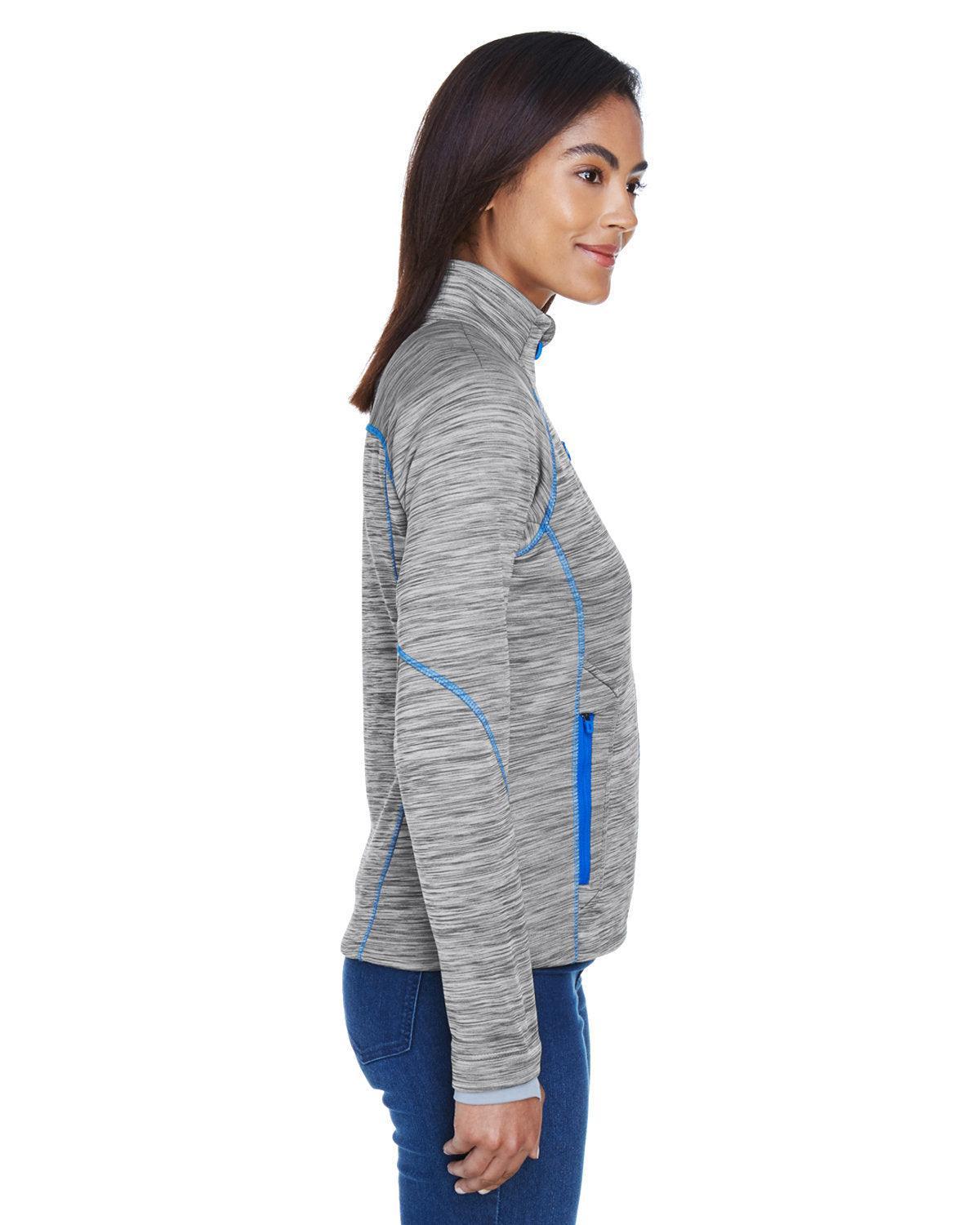 no-logo North End Ladies Flux Mélange Bonded Fleece Jacket-Ladies Jackets-North End-Thread Logic