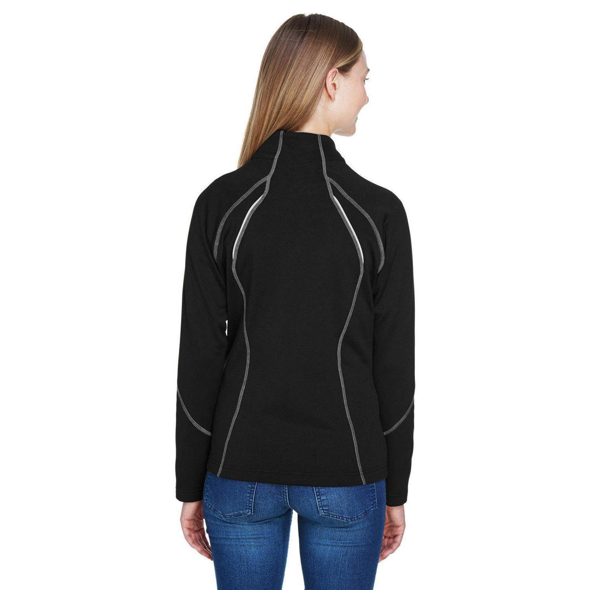 no-logo North End Ladies Gravity Performance Fleece Jacket-Ladies Jackets-North End-Thread Logic