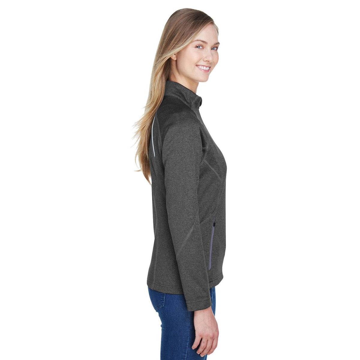 no-logo North End Ladies Gravity Performance Fleece Jacket-Ladies Jackets-North End-Thread Logic