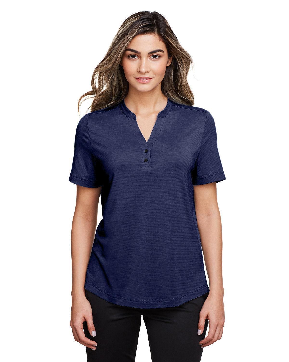 North End Ladies Jaq Snap-Up Stretch Performance Polo-Ladies Polos-North End-Classic Navy-S-Thread Logic