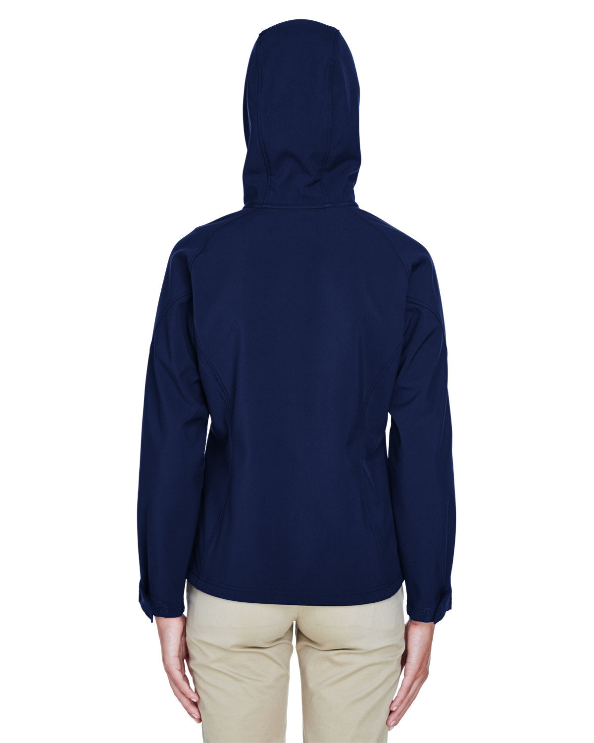 no-logo North End Ladies Prospect Two-Layer Fleece Bonded Soft Shell Hooded Jacket-Ladies Jackets-North End-Thread Logic