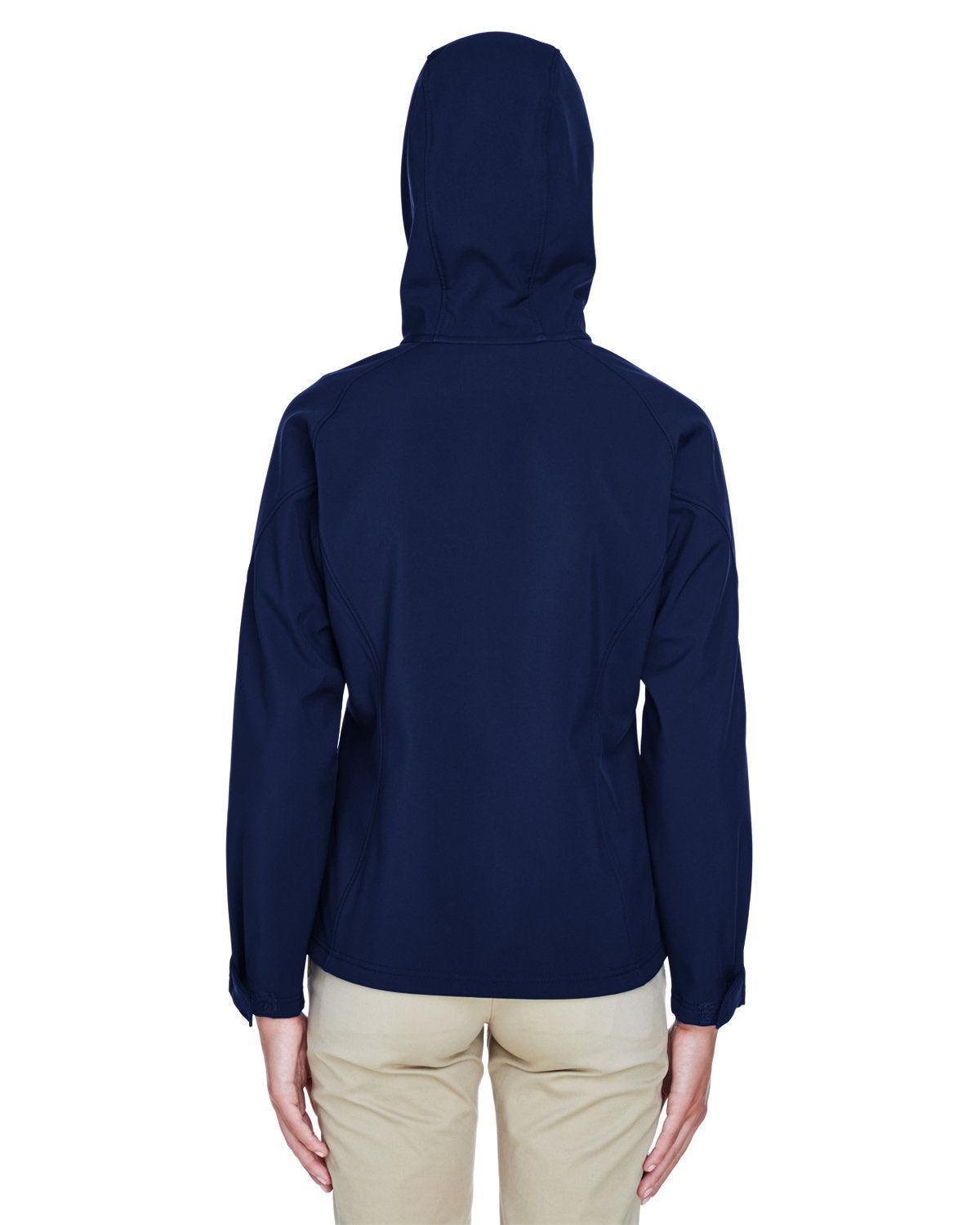 no-logo North End Ladies Prospect Two-Layer Fleece Bonded Soft Shell Hooded Jacket-Ladies Jackets-North End-Thread Logic