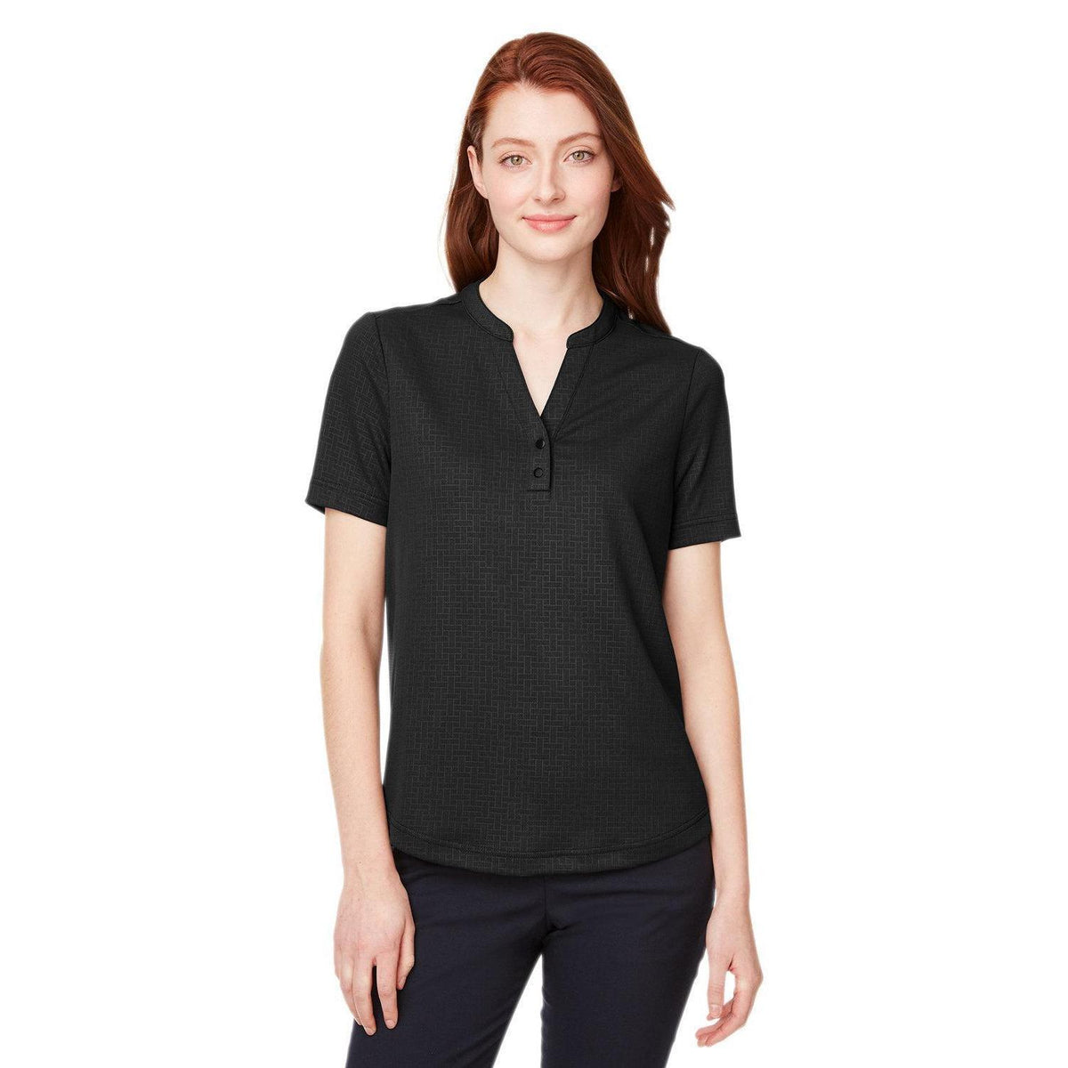 no-logo North End Ladies Replay Recycled Polo-Ladies Polos-North End-Black-XS-Thread Logic