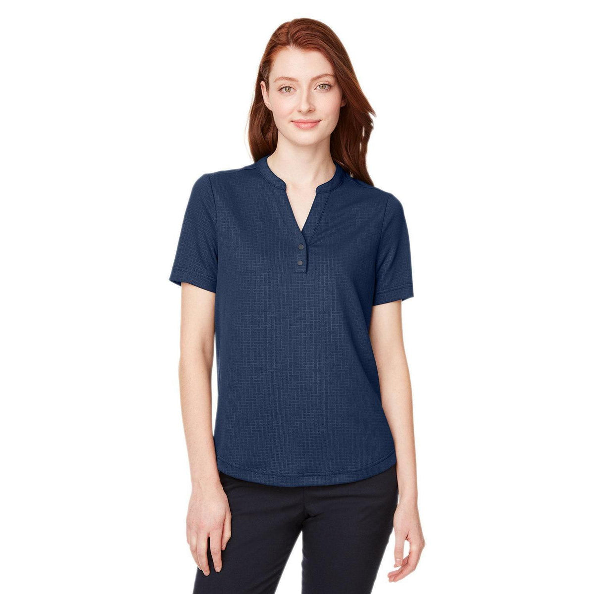 no-logo North End Ladies Replay Recycled Polo-Ladies Polos-North End-Classic Navy-XS-Thread Logic