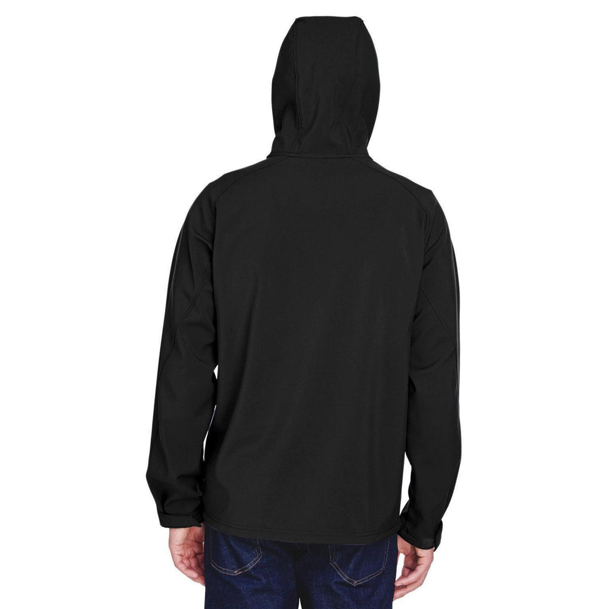 no-logo North End Prospect Two-Layer Fleece Bonded Soft Shell Hooded Jacket-Men's Jackets-North End-Thread Logic