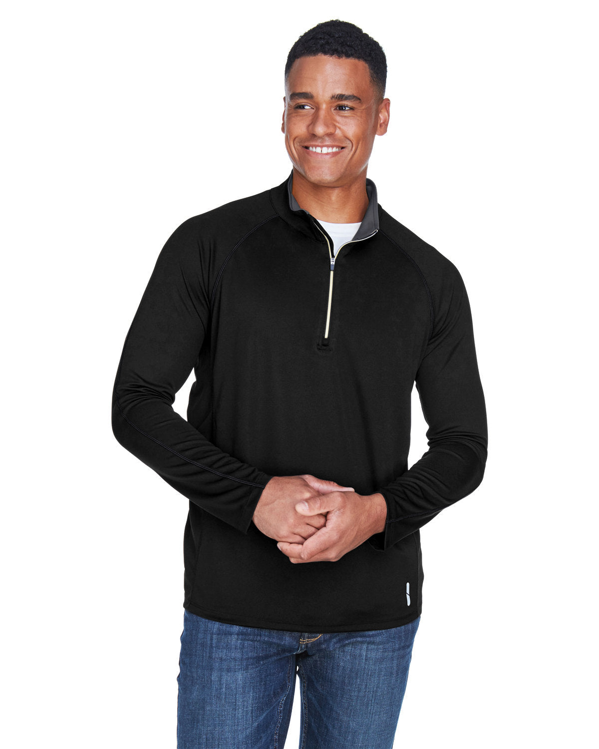 North End Radar Performance Quarter-Zip-Men's Layering-North End-Black-S-Thread Logic