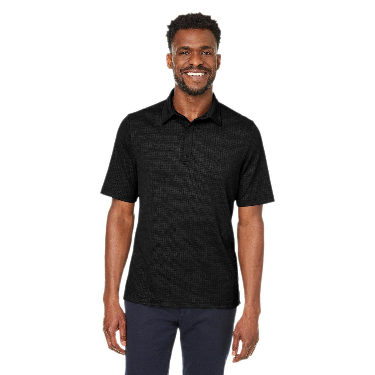 no-logo North End Replay Recycled Polo-Men's Polos-North End-Black-S-Thread Logic