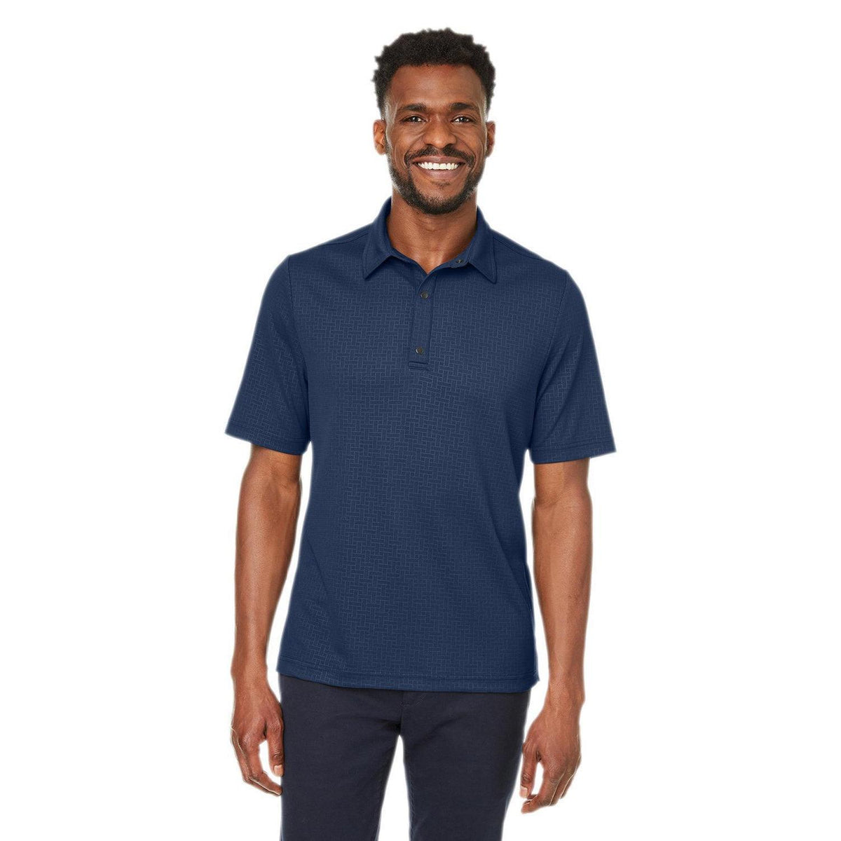 no-logo North End Replay Recycled Polo-Men's Polos-North End-Classic Navy-S-Thread Logic