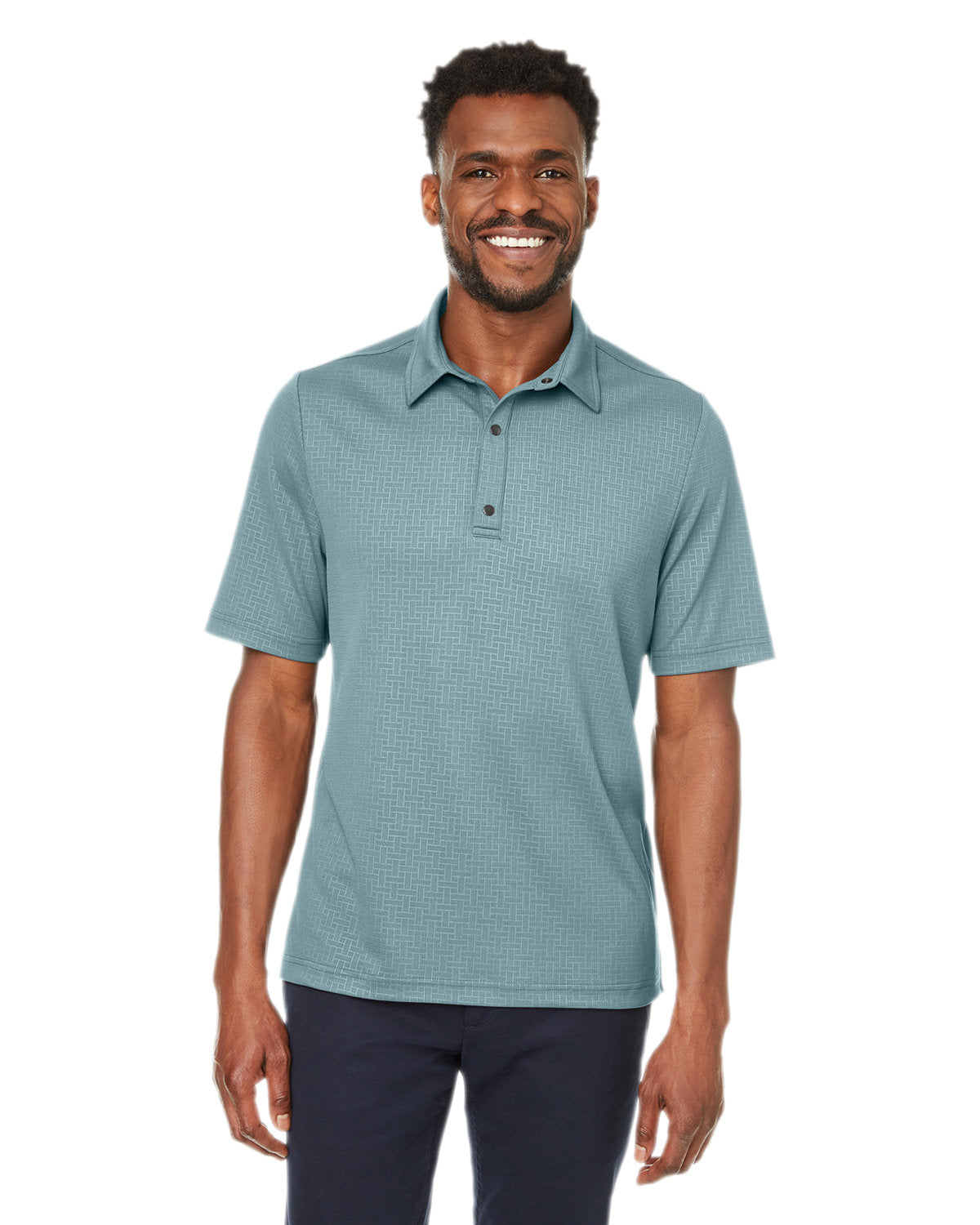 North End Replay Recycled Polo-Men's Polos-North End-Opal Blue-S-Thread Logic