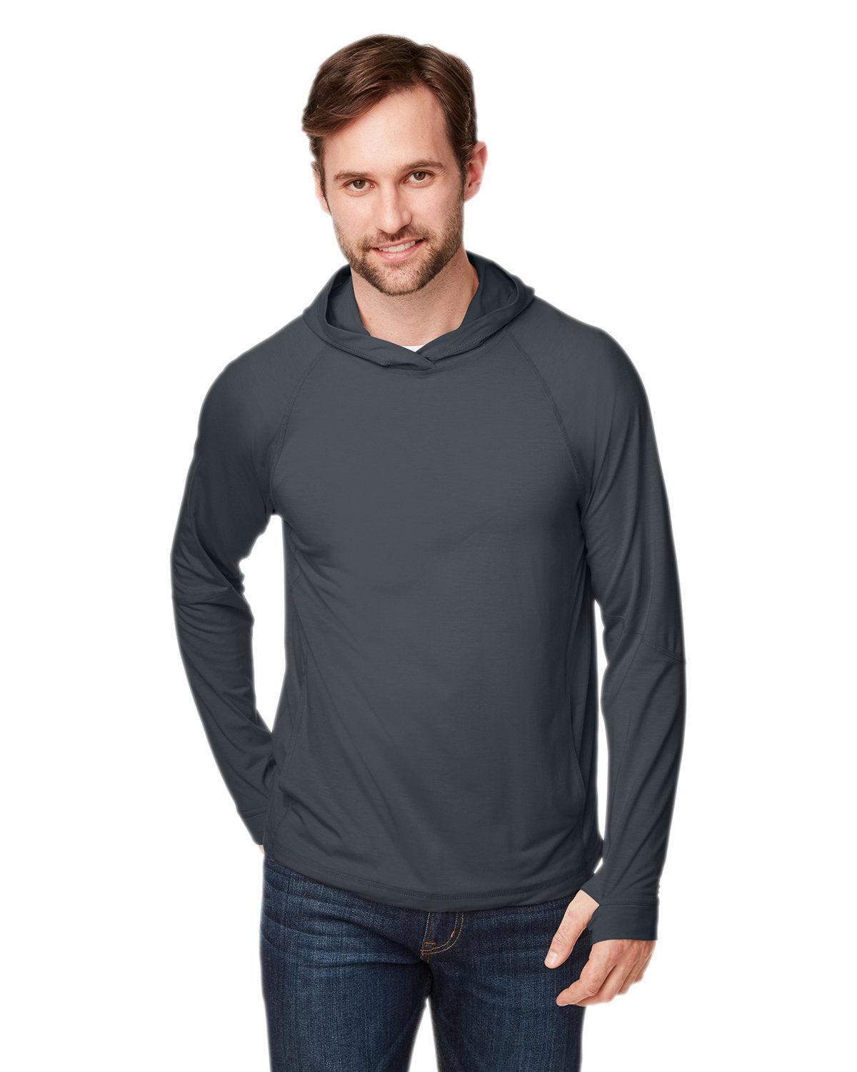 North End Unisex JAQ Stretch Performance Hoodie-Men's Layering-North End-Carbon-XXS-Thread Logic