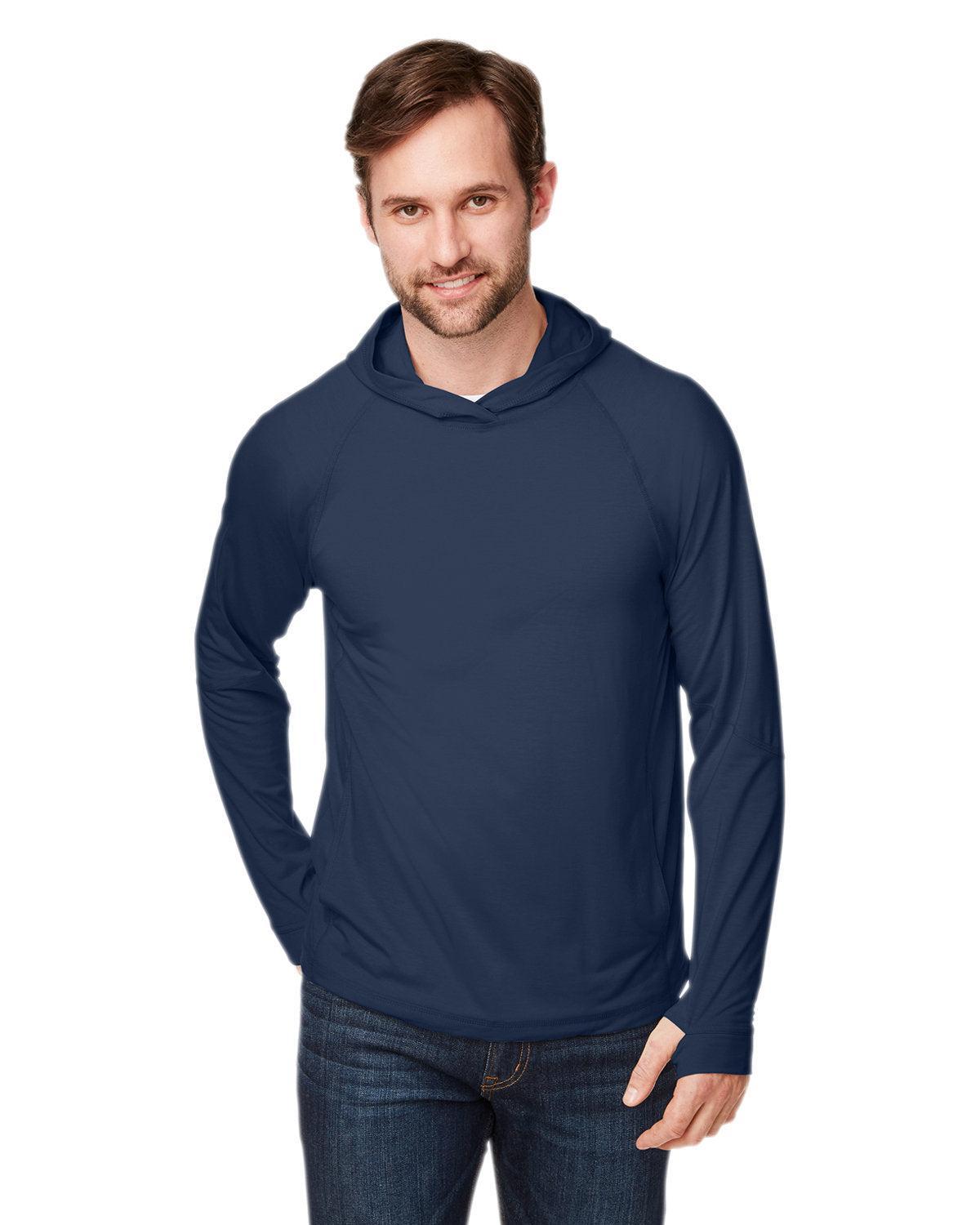 North End Unisex JAQ Stretch Performance Hoodie-Men's Layering-North End-Classic Navy-XXS-Thread Logic