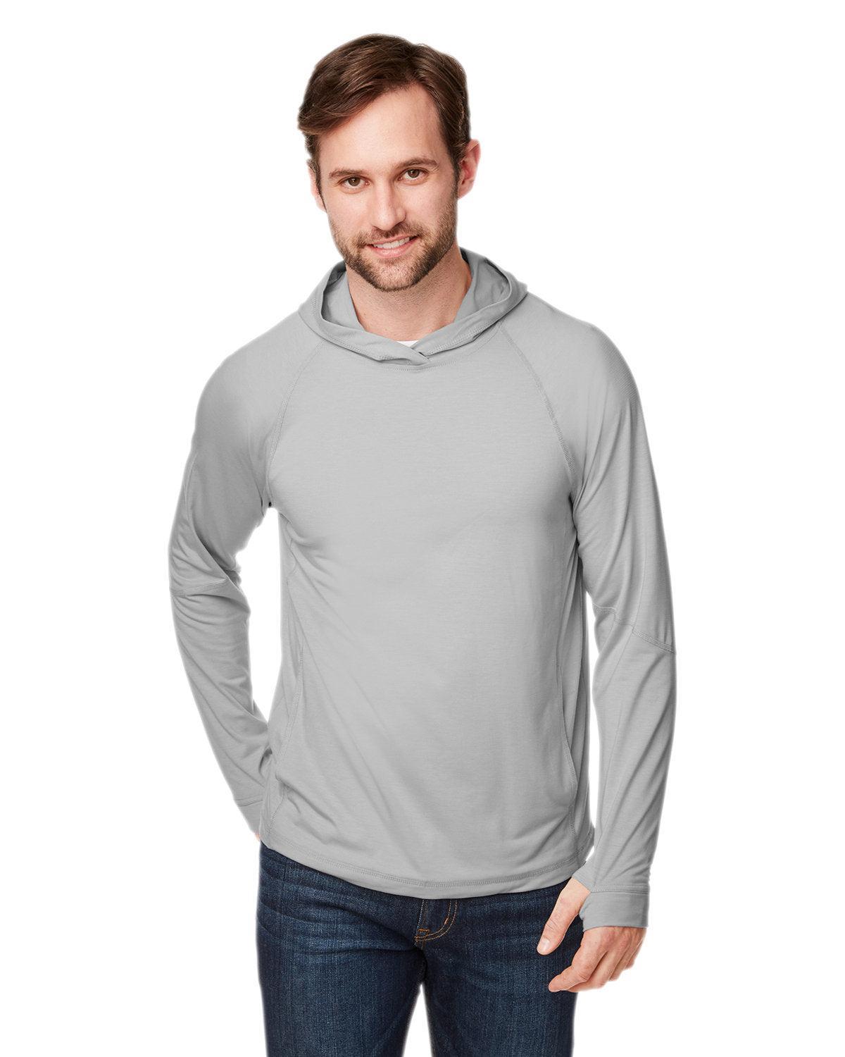 North End Unisex JAQ Stretch Performance Hoodie-Men's Layering-North End-Platinum-XXS-Thread Logic