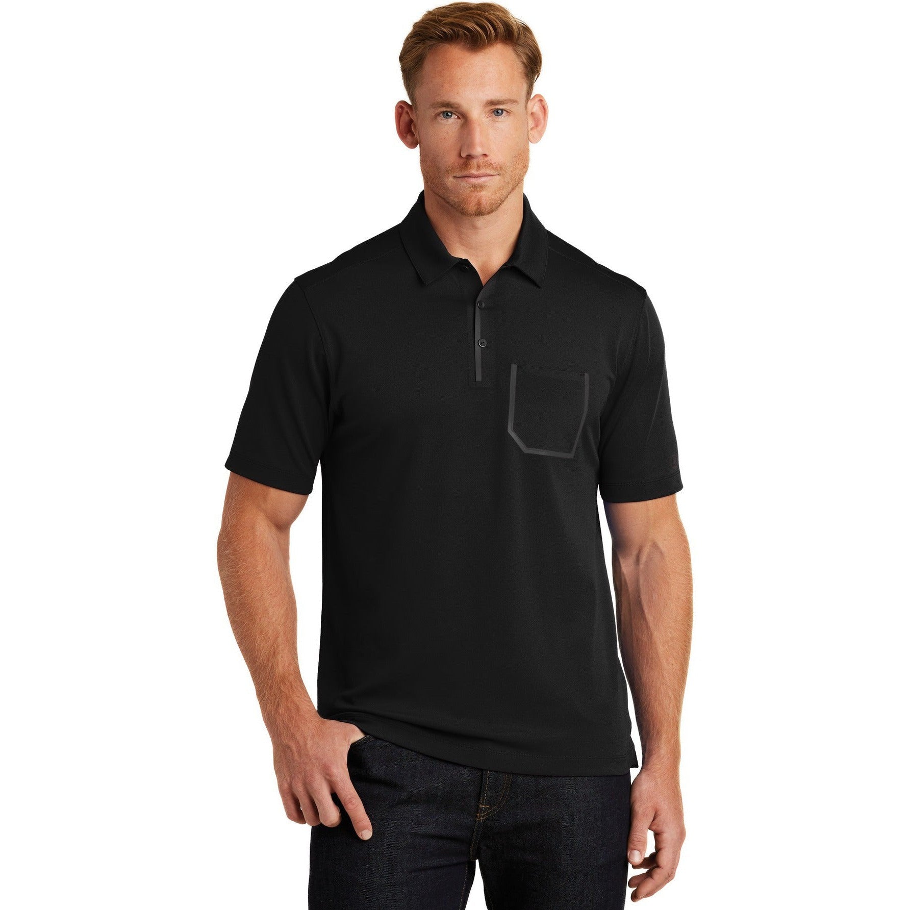 no-logo CLOSEOUT - OGIO Fuse Polo-OGIO-Blacktop-M-Thread Logic
