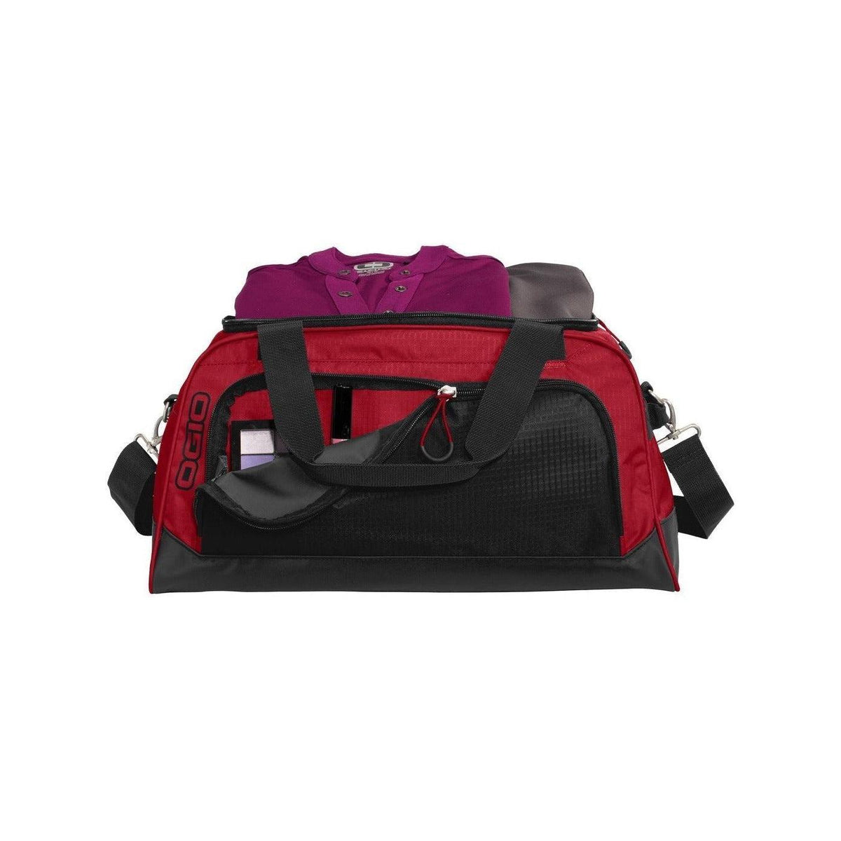 no-logo OGIO Breakaway Duffel-Regular-OGIO-Ripped Red/Black-Thread Logic