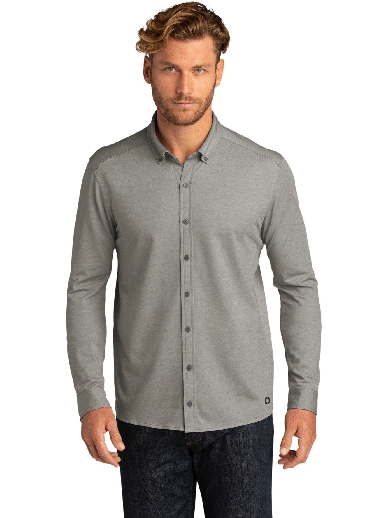 no-logo OGIO Code Stretch Long Sleeve Button-Up-Regular-OGIO-Thread Logic