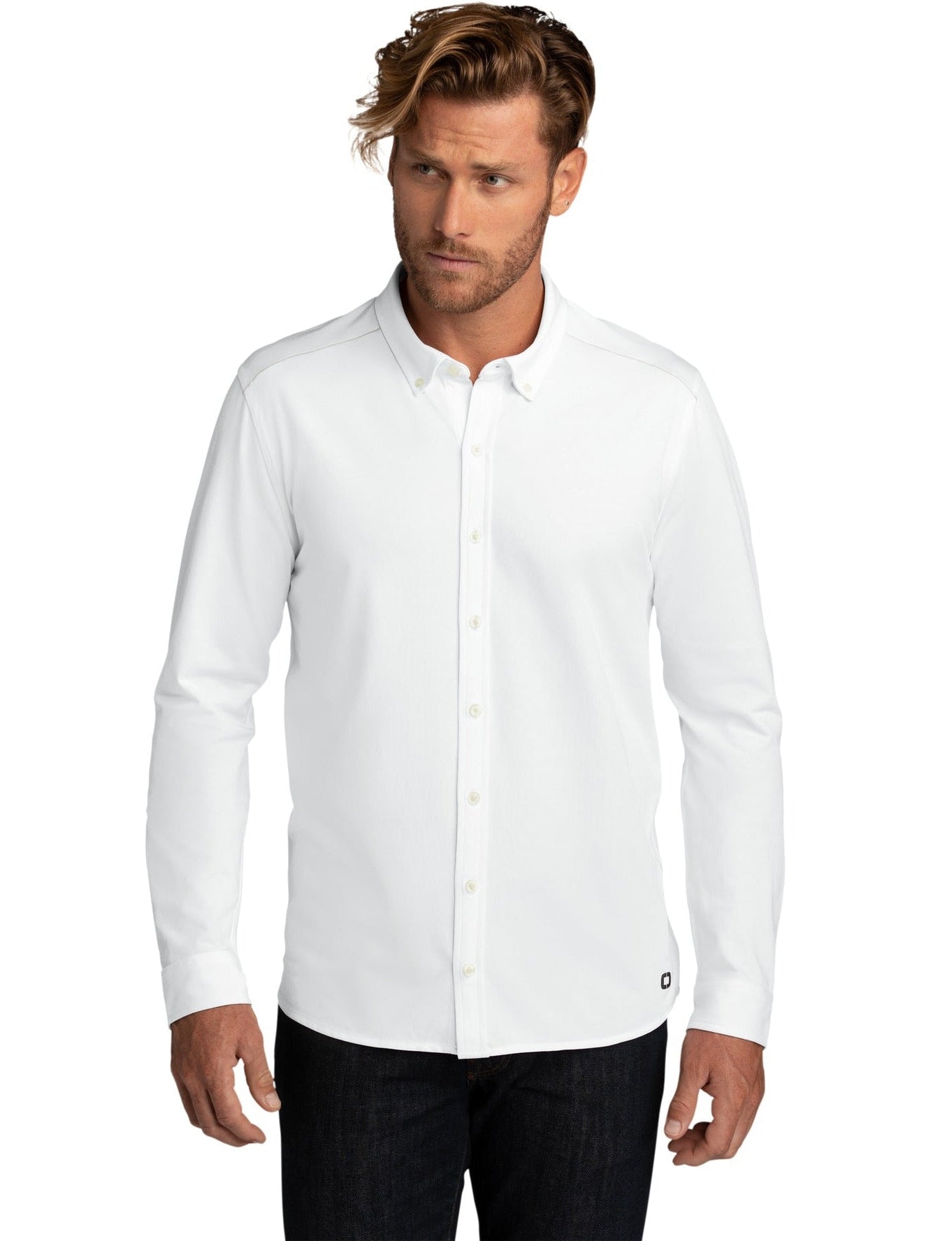 no-logo OGIO Code Stretch Long Sleeve Button-Up-Regular-OGIO-Thread Logic