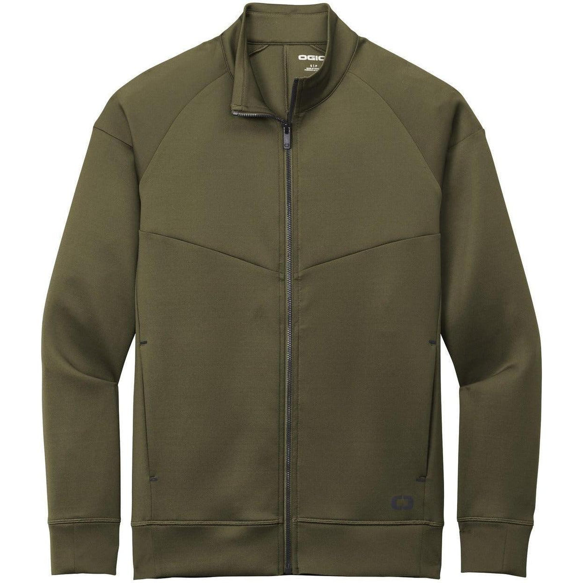 no-logo OGIO ENDURANCE Modern Performance Full-Zip-Full Zips-OGIO-Deep Olive-S-Thread Logic